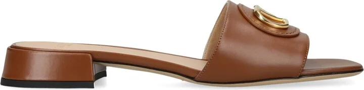 Valentino Garavani Leather VLogo Slides 20