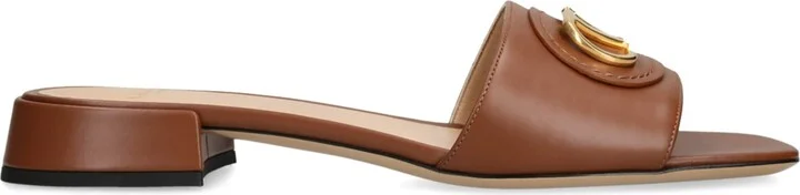 Valentino Garavani Leather VLogo Slides 20