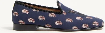 Valentino Garavani Les Alcôvettes Loafer In Voyage Imaginaire Canvas Fabric