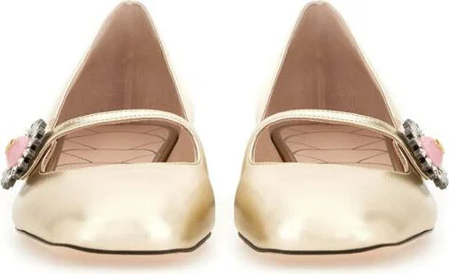 Valentino Garavani "Mary-Jane Preshoes" Ballerina In Kidskin - Image 5