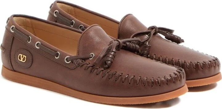 Valentino Garavani Mocassino Vlogo Signature In Pelle - Image 2