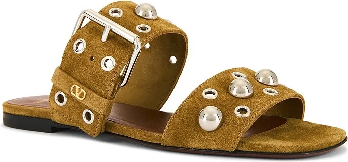 Valentino Garavani Nellcote Slide in Beige - Image 2