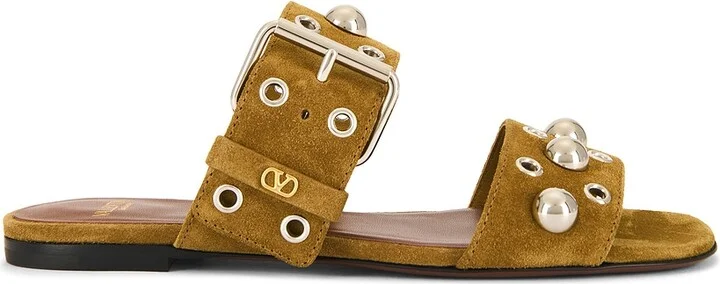 Valentino Garavani Nellcote Slide in Beige