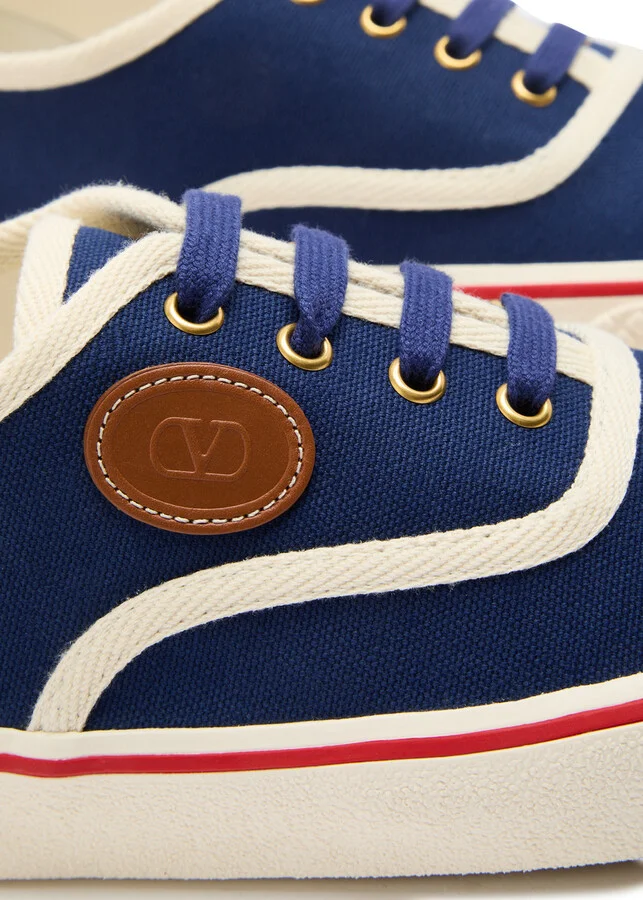 Valentino Garavani Nojoke Panelled Canvas Sneakers - Image 4