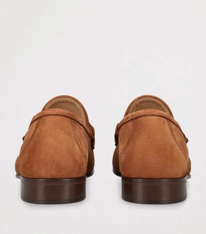 Valentino Garavani Nubuck Leather VLogo Loafers - Image 2