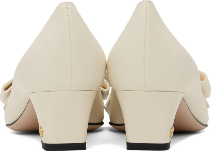 Valentino Garavani Off-White Bowow Heels - Image 2