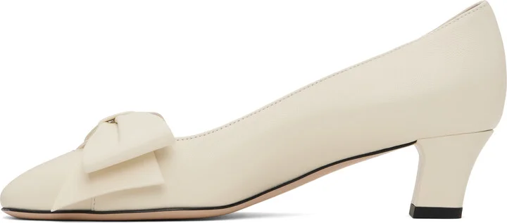 Valentino Garavani Off-White Bowow Heels - Image 3