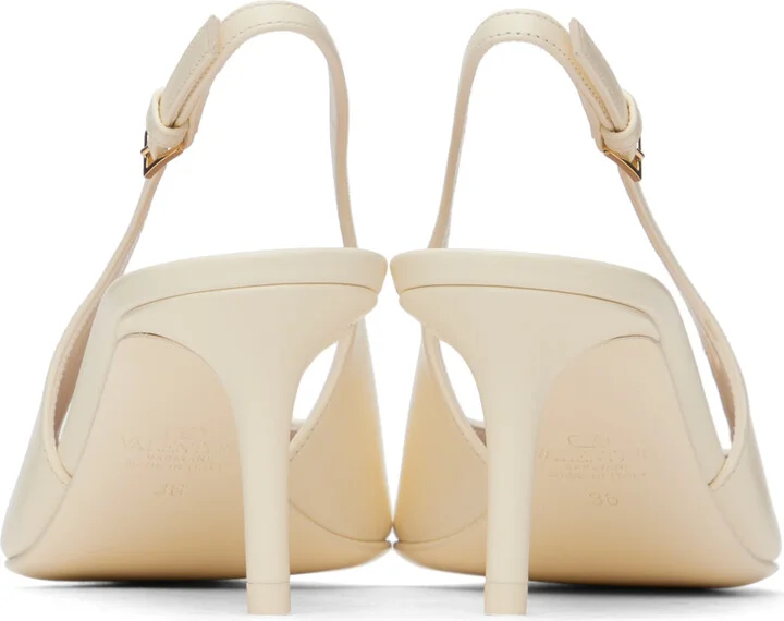 Valentino Garavani Off-White 'The Bold Edition' VLogo Heels - Image 2