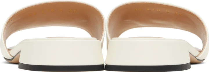 Valentino Garavani Off-White VLogo Signature Slide Sandals - Image 2