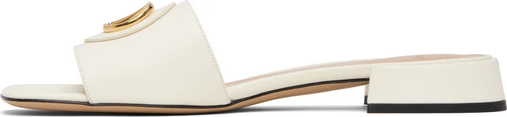 Valentino Garavani Off-White VLogo Signature Slide Sandals - Image 3