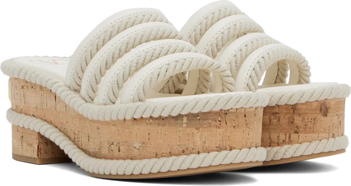Valentino Garavani Off-White VLogo Summerblocks Flatform Sandals - Image 4