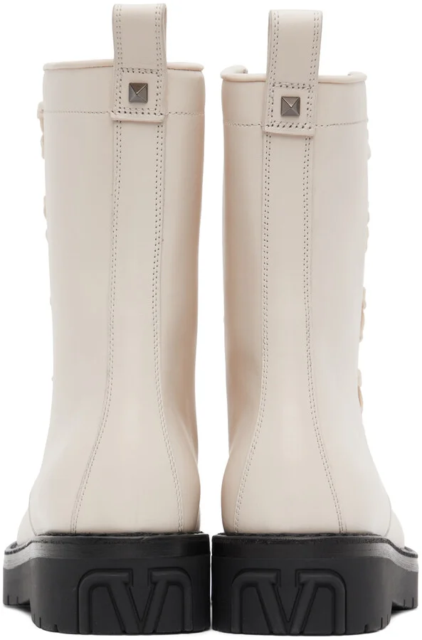 Valentino Garavani Off-White Xcombat Boots - Image 2