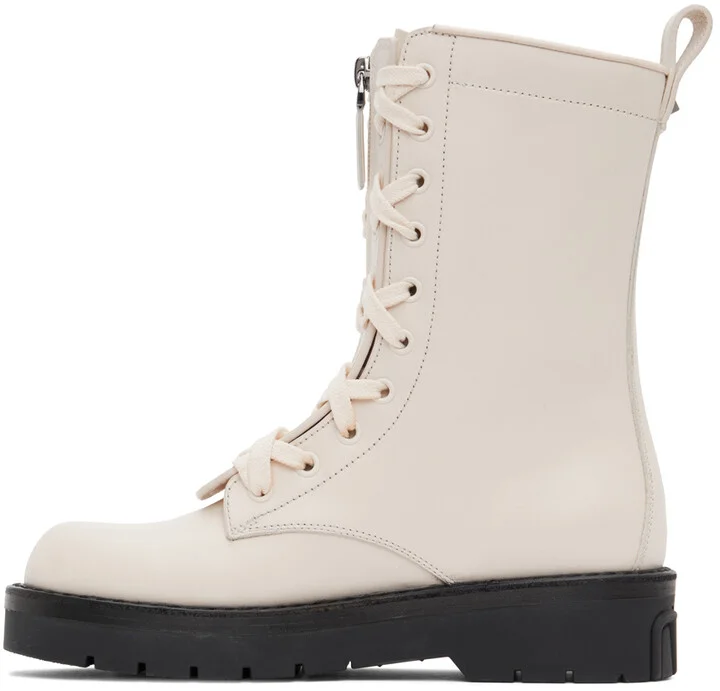 Valentino Garavani Off-White Xcombat Boots - Image 3