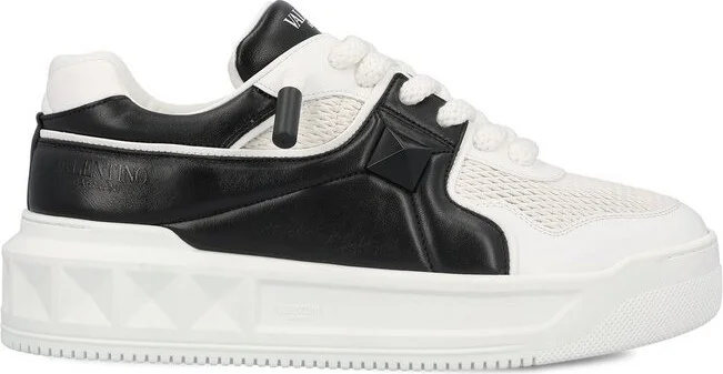Valentino Garavani One Stud Lace-Up Sneakers