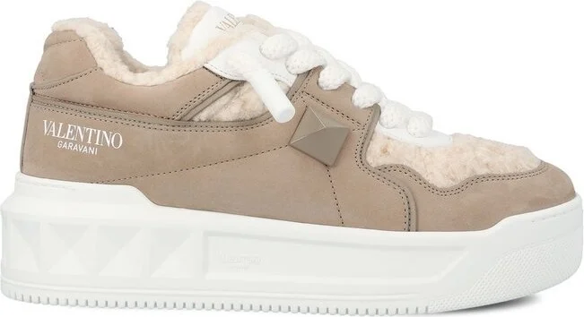 Valentino Garavani One Stud Lace-Up Sneakers