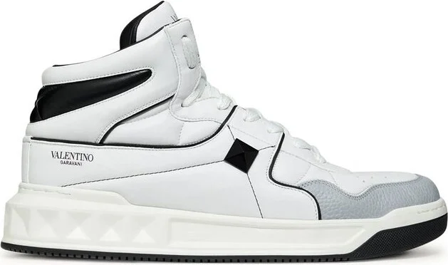 Valentino Garavani One Stud Mid-Top Sneakers