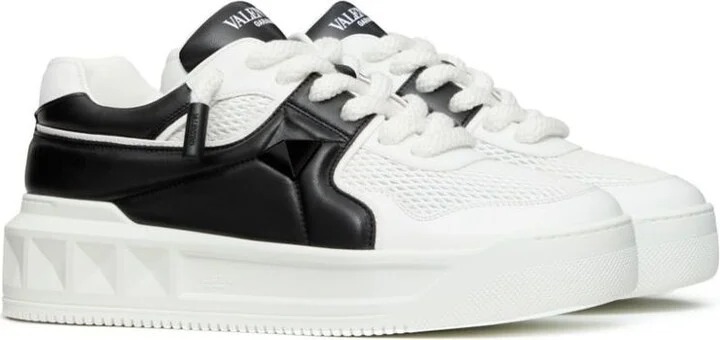 Valentino Garavani One Stud Xl Leather Sneakers - Image 2
