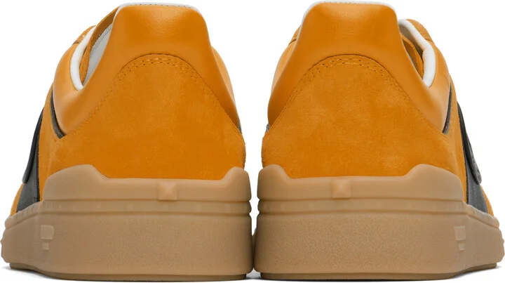 Valentino Garavani Orange & Black Upvillage Low Top Sneakers - Image 2