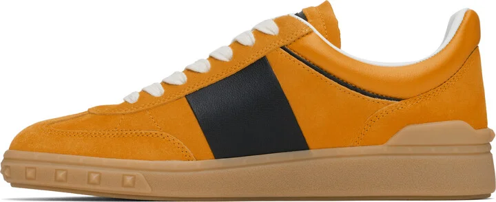 Valentino Garavani Orange & Black Upvillage Low Top Sneakers - Image 3