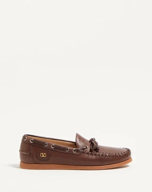 Valentino Garavani Palm Avenue Buffalo Boat Shoe
