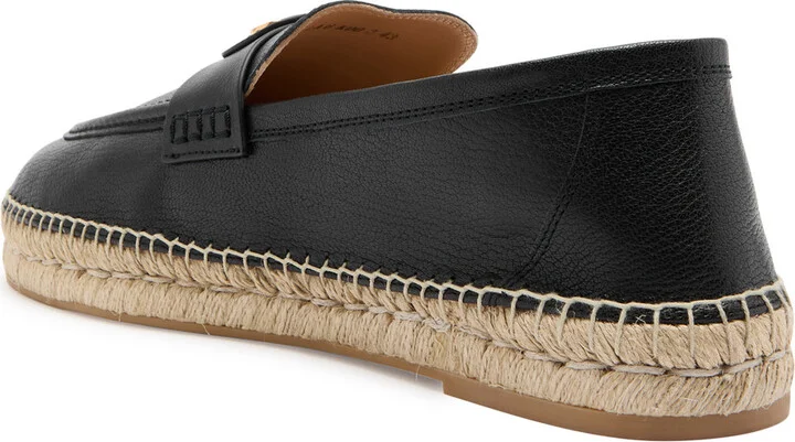 Valentino Garavani Palm Avenue Leather Espadrille Loafers - Image 2