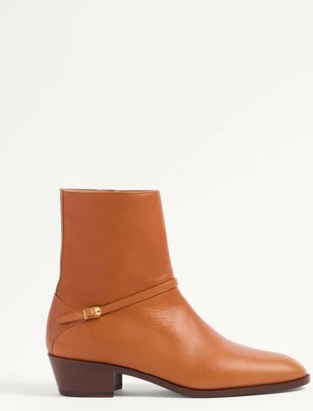 Valentino Garavani Pat Ankle Boot In Kidskin