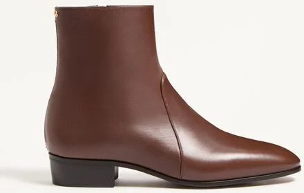 Valentino Garavani Pat Ankle Boot In Kidskin