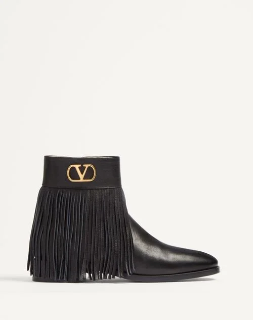 Valentino Garavani Pat Buffalo Ankle Boot