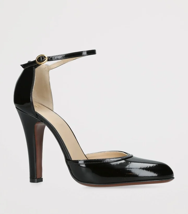 Valentino Garavani Patent Leather Hi Dolly Heeled Pumps 100 - Image 3