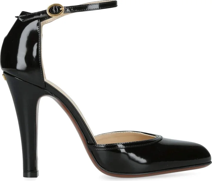 Valentino Garavani Patent Leather Hi Dolly Heeled Pumps 100