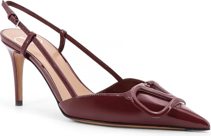 Valentino Garavani Patent Leather Slingback Pumps - Image 2