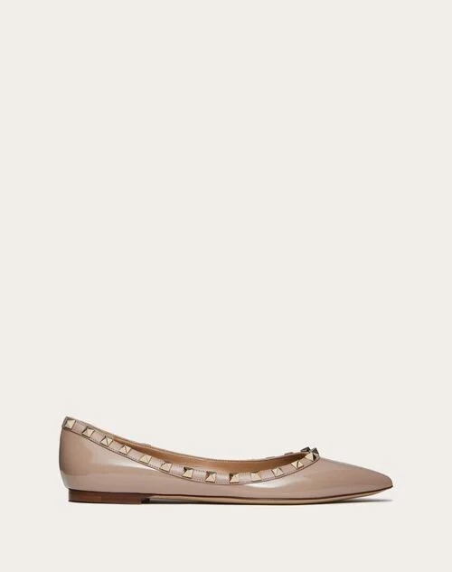 Valentino Garavani Patent Rockstud Ballet Flat