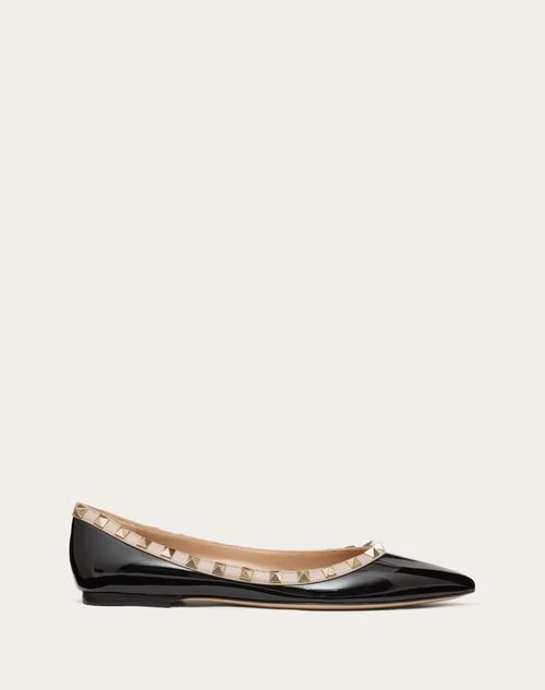 Valentino Garavani Patent Rockstud Ballet Flat