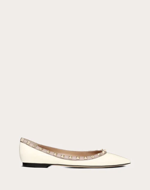 Valentino Garavani Patent Rockstud Ballet Flat