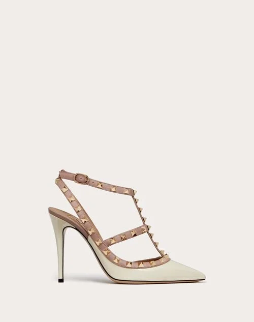 Valentino Garavani Patent Rockstud Caged Pump 100Mm