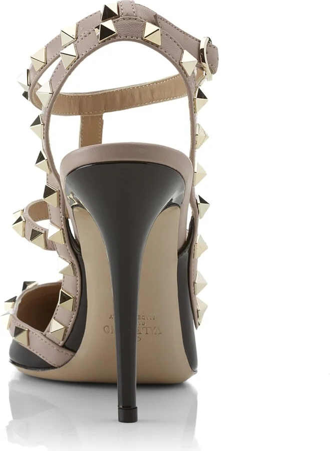 Valentino Garavani Patent Rockstud Heels 100 - Image 5