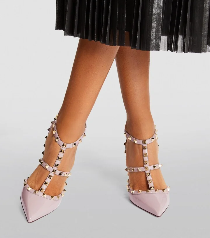 Valentino Garavani Patent Rockstud Heels 65 - Image 2