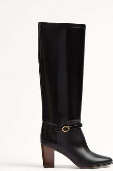 Valentino Garavani Pattie Calfskin Boot 75Mm