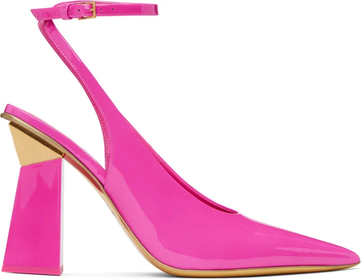 Valentino Garavani Pink One Stud Hyper Heels