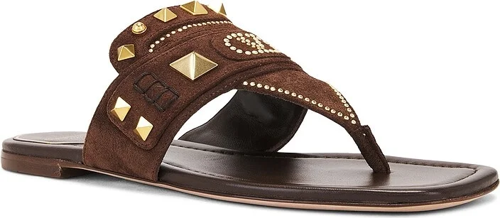 Valentino Garavani Plaster Caster Thong Sandal in Brown - Image 2
