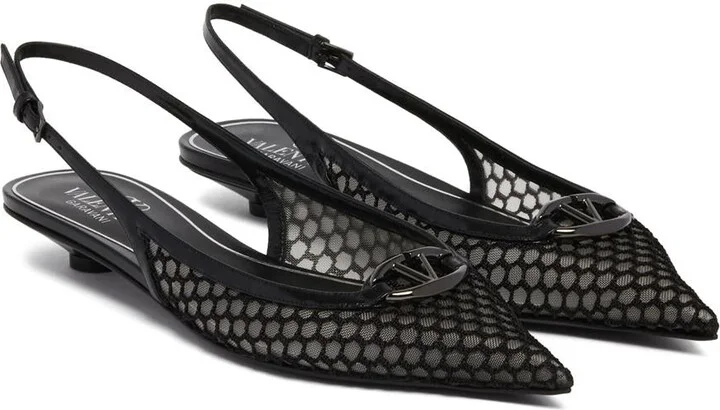 Valentino Garavani Pointed Slingback Ballet Flats 20 Mm - Image 2