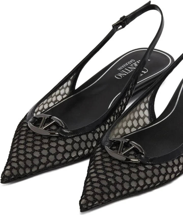 Valentino Garavani Pointed Slingback Ballet Flats 20 Mm - Image 4