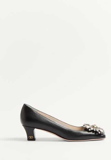 Valentino Garavani Preshoes Kidskin Pumps With Crystals 45Mm