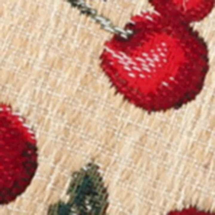 Valentino Garavani Raffia Cherryfic Espadrille Mules - Image 5