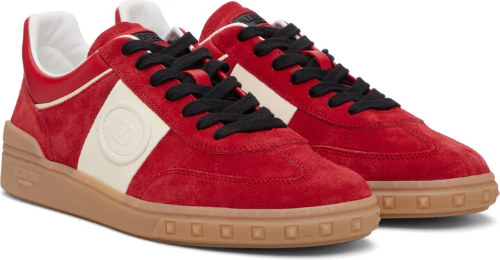 Valentino Garavani Red Upvillage Low Top Sneakers - Image 4