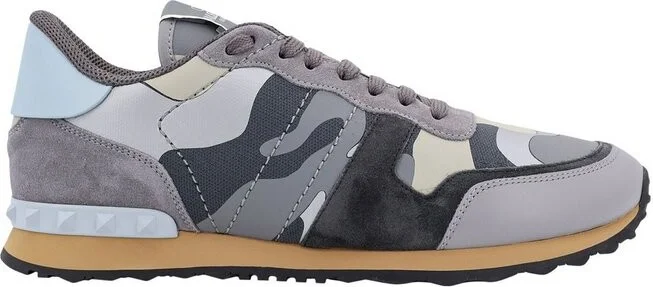 Valentino Garavani Rockrunner Camouflage Lace-Up Sneakers