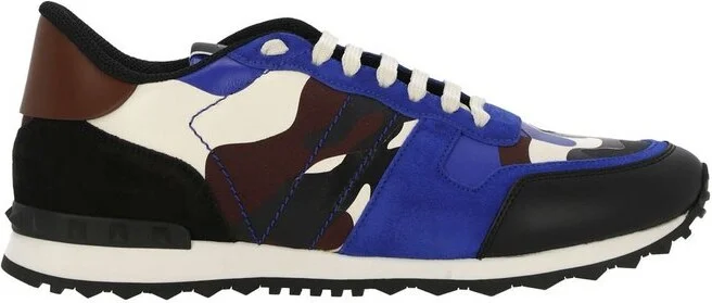 Valentino Garavani Rockrunner Camouflage Lace-Up Sneakers