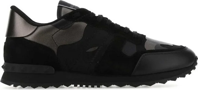 Valentino Garavani Rockrunner Camouflage Lace-Up Sneakers