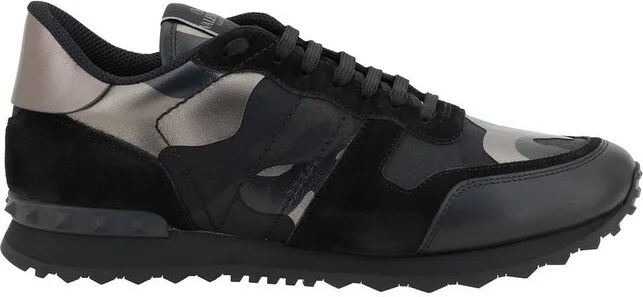 Valentino Garavani Rockrunner Camouflage-Printed Lace-Up Sneakers