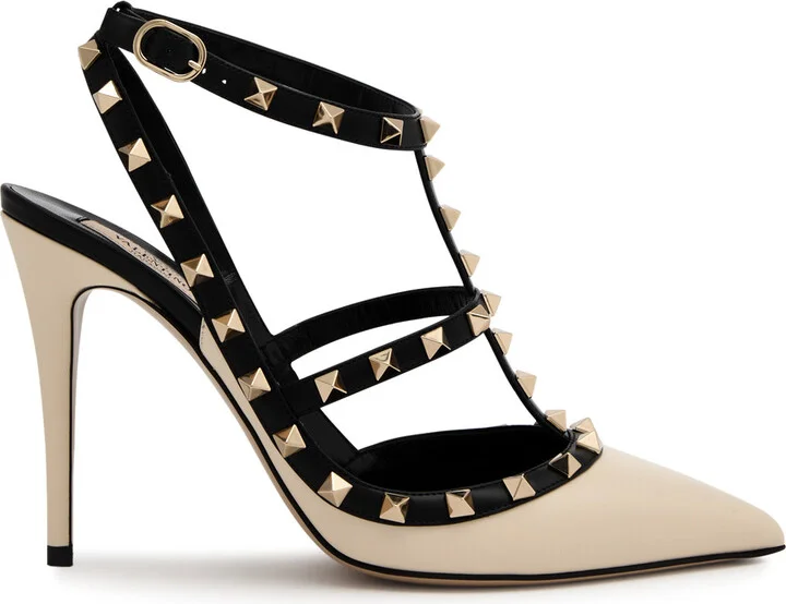Valentino Garavani Rockstud 100 Leather Pumps